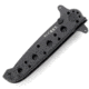 CRKT M16 Stainless - Tanto, Combination Edge, Black Handle, Black Oxide Blade, Framelock - M16-10KSC