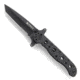 CRKT M16 Stainless - Tanto, Combination Edge, Black Handle, Black Oxide Blade, Framelock - M16-10KSC