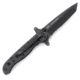 CRKT M16 Stainless - Tanto, Combination Edge, Black Handle, Black Oxide Blade, Framelock - M16-10KSC