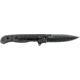 CRKT M1601-SS Carson EDC Stainless Steel Folding Knife, Black Oxide Blade M16-01KS