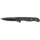 CRKT M1601-SS Carson EDC Stainless Steel Folding Knife, Black Oxide Blade M16-01KS