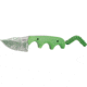 CRKT Minimalist - Bowie Gears, Designed By Alan Folts in Melbourne, Fixed Blade Knife W/Sheath, 2.125in, Plain Edge, Satin Finish, Polypropylene Handle, 2387G