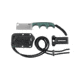 CRKT Minimalist Cleaver Fixed Blade Knife, 2.13in, 8Cr13MoV Stainless Steel Blade, Cleaver Blade, Black/Green G10 Handle, 2383