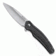 CRKT Onion Ripple EDC Folding Knife, 2.78in Stainless Steel Blade and Gray Handle K401GXP