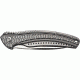 CRKT Onion Ripple EDC Folding Knife, 2.78in Stainless Steel Blade and Gray Handle K401GXP