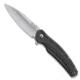CRKT Onion Ripple EDC Folding Knife, 3.16in Stainless Steel Blade and Gray Handle K406GXP