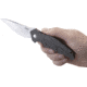 CRKT Outrage by Ken Onion Folding Knife,3.19in Satin Drop Point Plain Blade,Aluminum Handle K320GXP