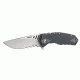CRKT Ruger Knives FOLLOW-THROUGH Drop Point Blade COMPACT LOCKING LINER WITH BLADE FLIPPER Blade Length 3.25 in, Black and Gray R1704
