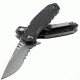 CRKT Ruger Knives FOLLOW-THROUGH Drop Point Blade COMPACT LOCKING LINER WITH BLADE FLIPPER Blade Length 3.25 in, Black and Gray R1704