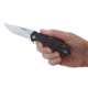 CRKT Ruger Knives FOLLOW-THROUGH Drop Point Blade COMPACT LOCKING LINER WITH BLADE FLIPPER Blade Length 3.25 in, Black and Gray R1704