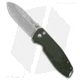 CRKT Squid XM Folding Knife, 2.95in, D2, Drop Point Blade, Micarta Green Handle, Steel/Green, 7.03in, BHQ-210137