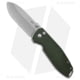 CRKT Squid XM Folding Knife, 2.95in, D2, Drop Point Blade, Micarta Green Handle, Steel/Green, 7.03in, BHQ-210137