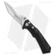 CRKT Tighe Tac Two Automatic Folding Knife, 3.38in, 8Cr13MoV Stainless Steel, Tanto Blade, GRN Black Handle, Steel/Black, 7.94in, BHQ-71811
