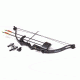 CenterPoint Elkhorn Jr Compound Bow/ 17-21lb Draw Weight/26in Max Draw/ Right Handed, Black, ABY1721