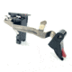 Cross Armory Enhanced Flat Faced Trigger for P80 Gen 1 w/ Bar, Shoe &amp; 3.5 Spring, Aluminum, 40 cal, Anodized Black Finish, crP80di40