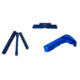 Cross Armory Glock 3-Piece Kit, 3 Pin Set, Extended Mag Catch, Extended Slide Lock, Gen 1-3, Blue, Small, CRGOKBL