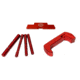 Cross Armory Glock 3-Piece Kit, 4 Pin Set, Extended Mag Catch, Extended Slide Lock, Gen 4, Red, Small, CRG4OKRD