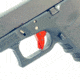 Cross Armory Glock Gen 1-3 Enhanced Flat Faced Trigger w/Bar, 9mm, Aluminum, Red/Red Safety, crGTb-rd