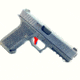 Cross Armory P80 9mm Trigger w/ Bar, Drop-in Shoe &amp; 3.5 Spring, Gen1-3, Flat Faced, Anodized Aluminum, Red/Blue Safety, crP80Tdi-rd-bl
