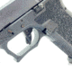 Cross Armory P80 9mm Trigger w/ Bar, Drop-in Shoe &amp; 3.5 Spring, Gen1-3, Flat Faced, Anodized Aluminum, Black/Black Safety, crP80Tdi-bk