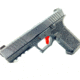 Cross Armory P80 9mm Trigger w/ Bar, Drop-in Shoe &amp; 3.5 Spring, Gen1-3, Flat Faced, Anodized Aluminum, Red/Red Safety, crP80Tdi-rd