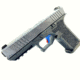Cross Armory Pistol Trigger w/ Bar, Shoe &amp; 3.5lb Spring, P80 Gen 1-3, 9mm Luger, 6061-T6, Anodized, Blue/Red, crP80Tdi-bl-rd