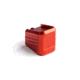 Cross Armory Weighted Base Plate +0 Magazine Extension, Glock Gen 1-5 17/22/31, Red, crG+0ME-g17rd