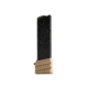 Cross Armory Weighted Base Plate Glock Gen 1-5 19/23/32 +0 Magazine Extension, FDE, Small, crG+0ME-g19fde-0RD