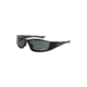 CrossFire Garrison Safety Glasses - Crystal Black/Blue Green - Polarized, One Size XFGR-107PC