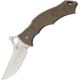 CSSD/SC Bram Frank Design LLC Bowie Magnum Desert Tan Folding Knife,3.75in,8Cr13MoV Steel,Bowie,Desert Tan,G10 Handle CSSD10