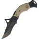 CSSD/SC Bram Frank Design MySo Comp Lock Folding Knife, 2.88in Black 8Cr13Mov SS Blade, Black/Tan G10, MYSO STANDARD BLACK/TAN