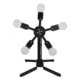 Challenge Targets Portable Texas Star Target - Round Plates, Black CT-PORTA-STAR-R6