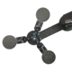 Challenge Targets Propeller Texas Star with 8 Plates, Black CT-PROPELLER-R8