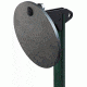 CTS Targets T-Post Pro Kit with 8in  Target, Black, NSN N CTS-TPP8K-043