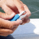 Cuda Knives Cuda Braid Nipper with Lanyard, 4.5 overall, 23030