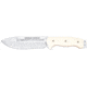 Cudeman 126 Quality Fixed Blade Knife, 16 cm, Molybdenum Vanadium, White Micarta w/ Red Liners, 126-BK