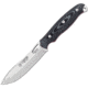 Cudeman Wolf Fixed Blade Knife, 4.13 satin finish Bohler N695 stainless blade, Black micarta handle, 208-M