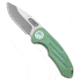 Curtiss Custom Knives Curtiss Custom Knives F3 Medium Frame Lock Knife Ti/Green 3.25&quot; Two Tone, Green, CPM MagnaCut, adult, BHQ-178910