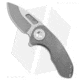 Curtiss Knives F3 Compact Folding Knife, 2.50in, CPM MagnaCut, Drop Point Blade, Titanium, Gray Handle, Ti/Two Tone, Gray/Gray, 6.25 inch, BHQ-178873