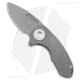 Curtiss Knives F3 Compact Folding Knife, 2.50in, CPM MagnaCut, Drop Point Blade, Titanium, Gray Handle, Standard, Gray/Gray, 6.25 inch, BHQ-178876