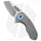 Curtiss Knives F3 Compact Folding Knife, 2.50in, CPM MagnaCut, Wharncliffe Blade, Titanium, Blue/Gray Handle, Ti/WF, Two Tone, Blue/Gray/Gray, 6.25 inch, BHQ-178884