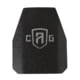 Custom Armor Group AR1000 Rhino Coated Level III Stand Alone Steel Armor Plate, Swimmers Cut, 10in x 12in, AR1000-ASC-10X12