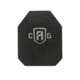 Custom Armor Group AR500 Rhino Coated Level III Stand Alone Steel Armor Plate, Shooters Cut, 10in x 12in, AR500-FC-10X12