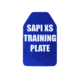 Custom Armor Group Non Ballistic Blue Marked SAPI Multi Curve Training Plate, 11in x 14in, GTP-MC-SAPI-XL-NY