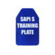 Custom Armor Group Non Ballistic Blue Marked SAPI Multi Curve Training Plate, 7.25in x 11.5in, GTP-MC-SAPI-XS-NY