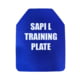 Custom Armor Group Non Ballistic Blue Marked SAPI Multi Curve Training Plate, 9.5in x 12.5in, GTP-MC-SAPI-M-NY