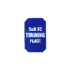 Custom Armor Group Non Ballistic Blue Marked SAPI Training Plate, 5in x 8in, GTP-SC-FC-58-NY