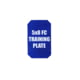 Custom Armor Group Non Ballistic Blue Marked SAPI Training Plate, 5in x 8in, GTP-SC-FC-58-NY