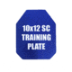 Custom Armor Group Non Ballistic Blue Marked SAPI Training Plate, Shooters Cut, 10in x 12in, GTP-SC-SC-1012-NY