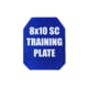 Custom Armor Group Non Ballistic Blue Marked SAPI Training Plate, Shooters Cut, 8in x 10in, GTP-SC-SC-810-NY
